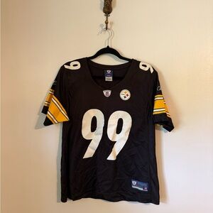 NFL Steelers Black Jersey with Team Logo